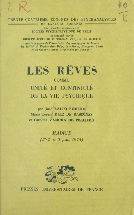 Les rêves comme unité et continuité de la vie psychique