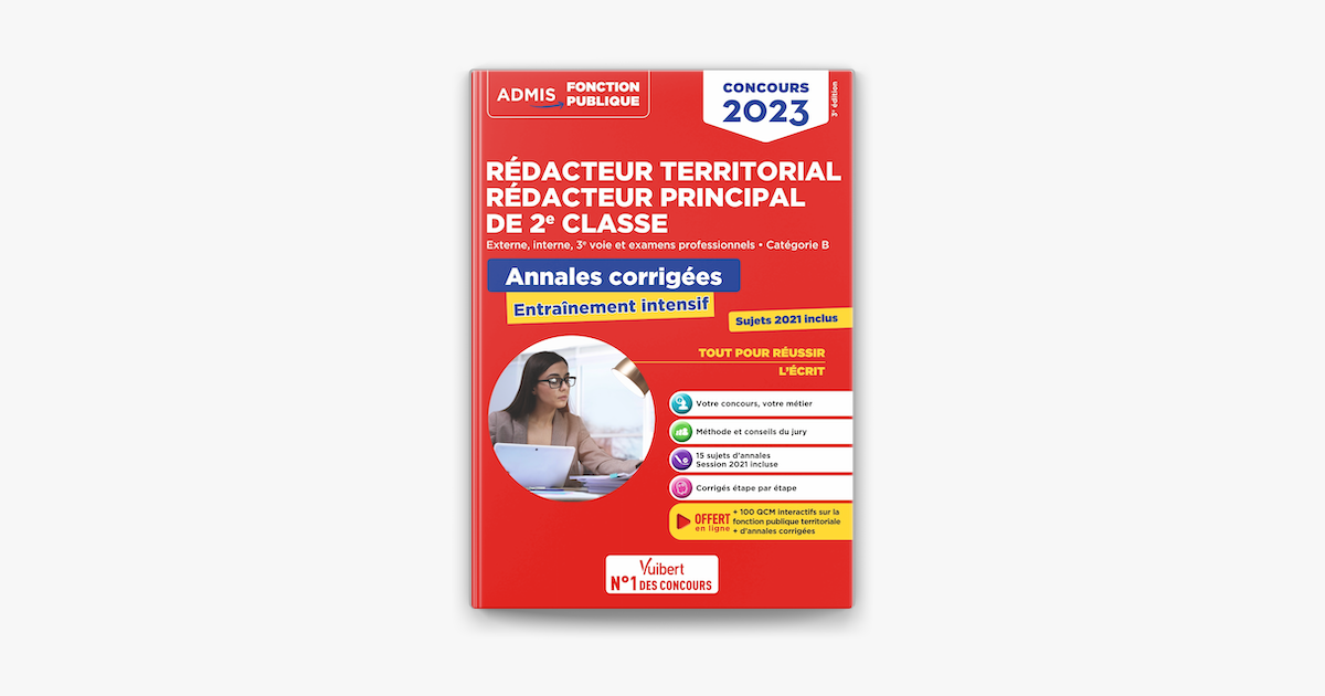 ‎concours Rédacteur Territorial Et Rédacteur Principal 2e Classe Catégorie B Annales 2088