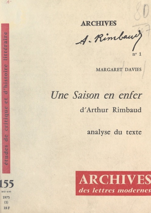 Une saison en enfer, d'Arthur Rimbaud