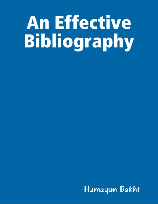 An Effective Bibliography