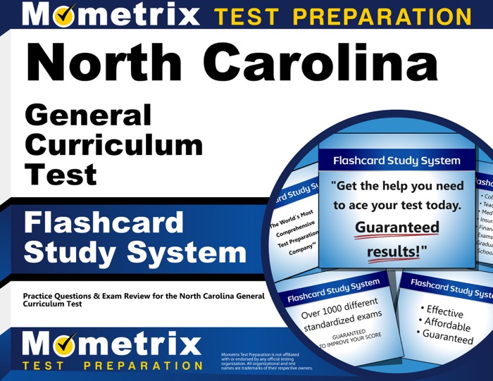 North Carolina General Curriculum Test Flashcard Study System