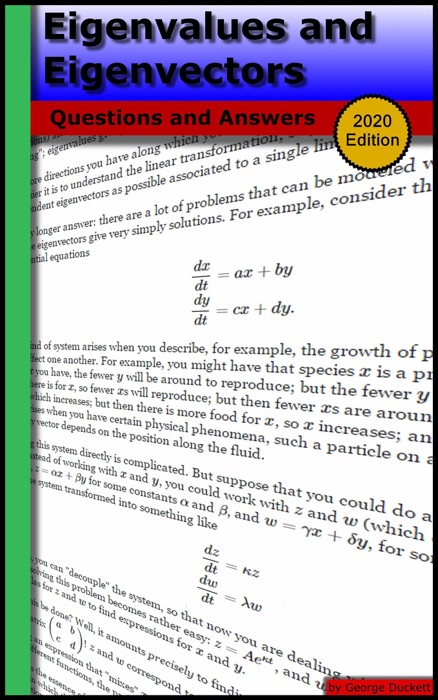 Eigenvalues and Eigenvectors: Questions and Answers (2020 Edition)