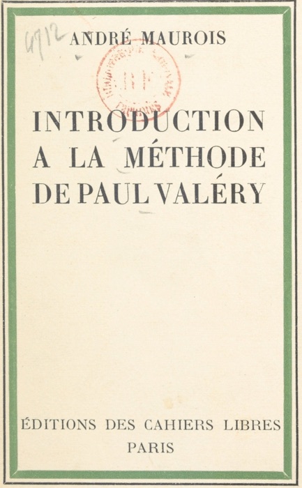 Introduction à la méthode de Paul Valéry