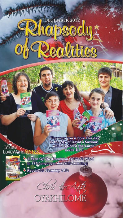 Rhapsody of Realities December 2012 Edition