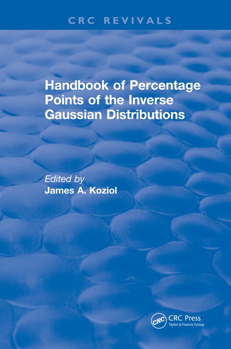 Handbook of Percentage Points of the Inverse Gaussian Distributions