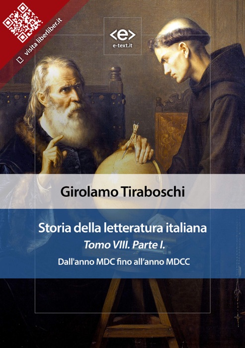 Storia della letteratura italiana del cav. Abate Girolamo Tiraboschi – Tomo 8. – Parte 1