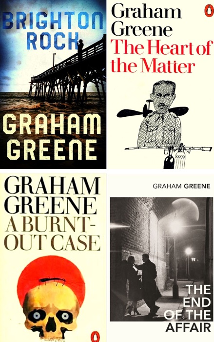 Graham Greene Collection 4 Books  volume III : The End of the Affair, Brighton Rock, The Heart of the Matter, A Burnt-Out Case.