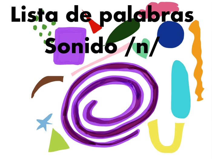 Lista de palabras sonido /n/