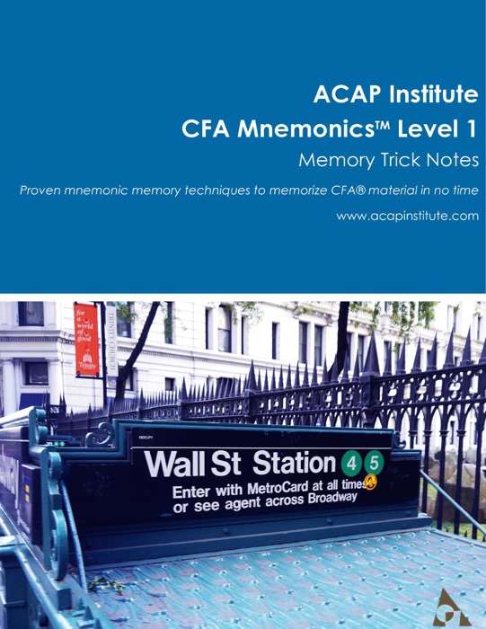 Cfa Mnemonics Memory Trick Notes - Level 1