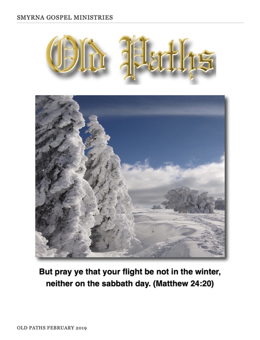 Old Paths February 2019