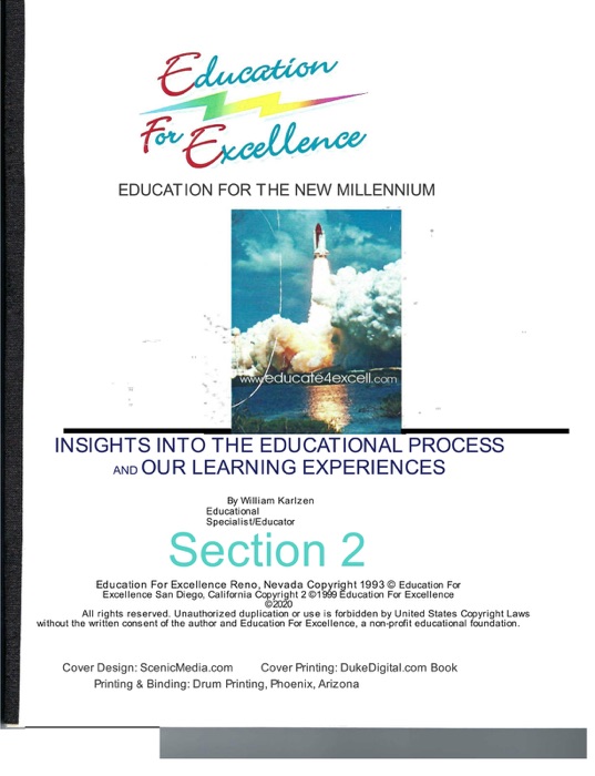 Education For Excellence Section II Test Taking and More