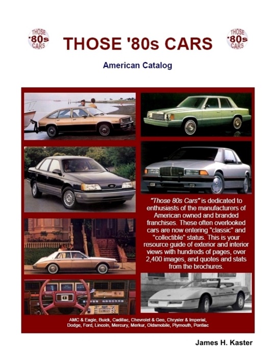 Those 80s Cars: American Catalog