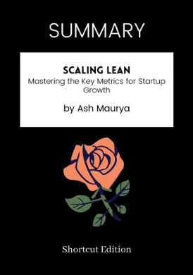 Capa do livro A Startup de Lean de Ash Maurya