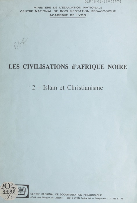 Les civilisations d'Afrique noire (2)