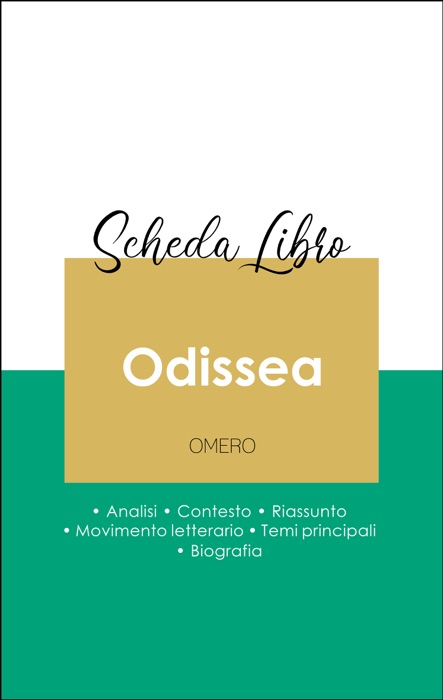 Scheda libro Odissea (analisi letteraria di riferimento e riassunto completo)