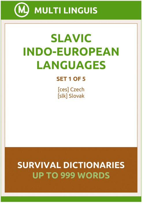 Slavic Languages Survival Dictionaries (Set 1 of 5)