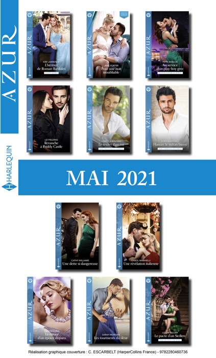 Pack mensuel Azur : 11 romans + 1 gratuit (Mai 2021)