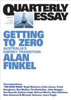 Alan Finkel - Quarterly Essay 81 Getting to Zero artwork