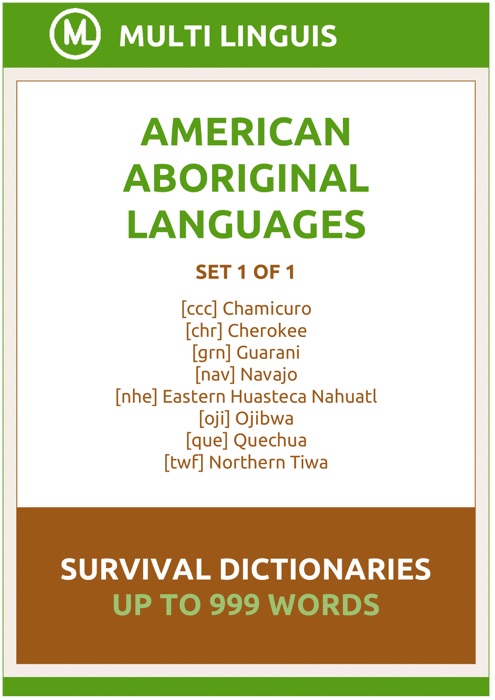 American Languages Survival Dictionaries (Set 1 of 1)