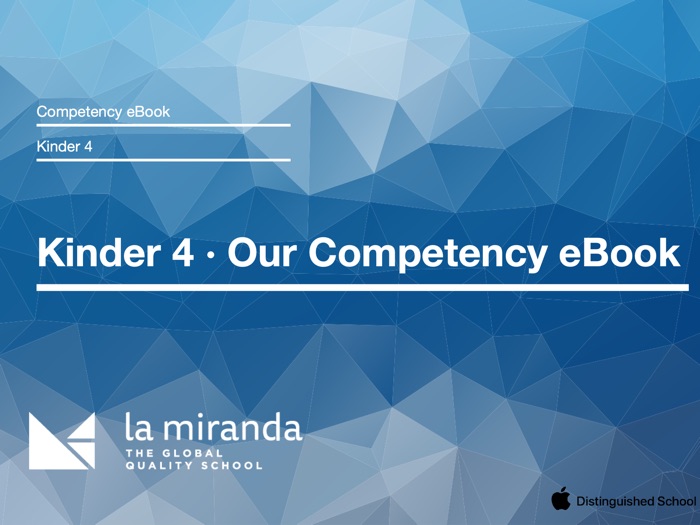 Kinder 4 · Our Competency eBook