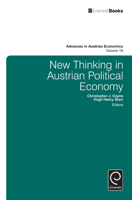 New Thinking In Austrian Political Economy