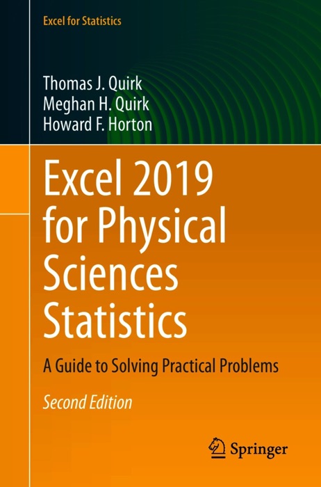 Excel 2019 for Physical Sciences Statistics