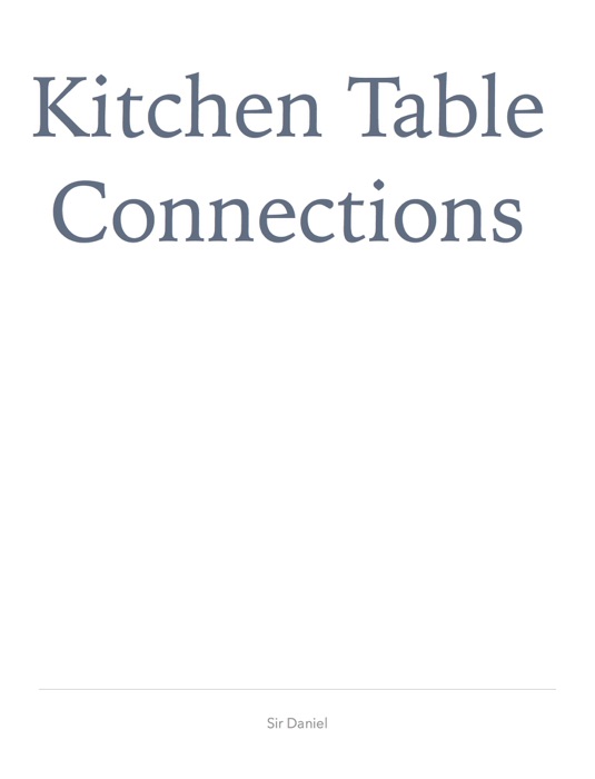 Kitchen Table Connections