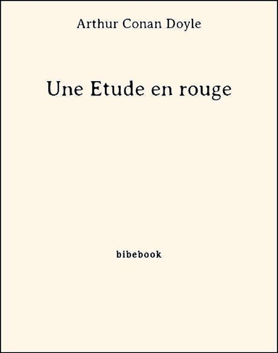 Une Étude en rouge