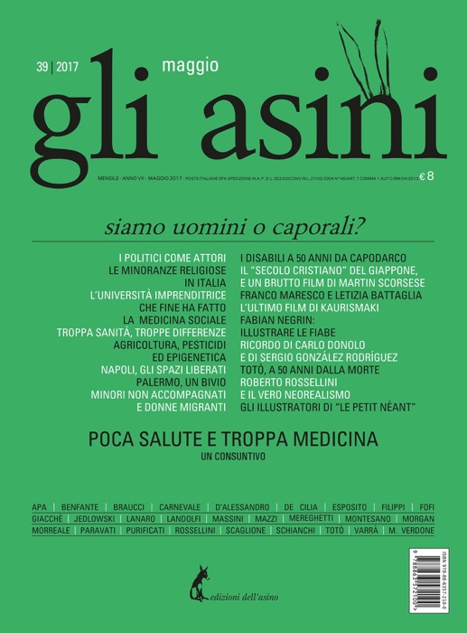 Gli asini n. 39 maggio 2017