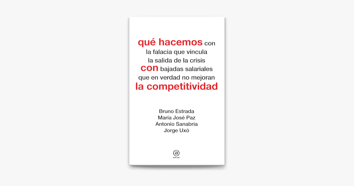 Que Hacemos Con La Competitividad On Apple Books