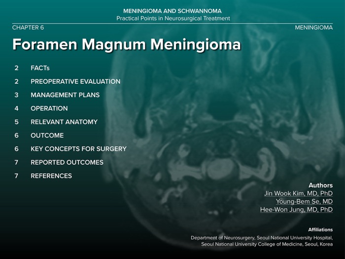 Foramen Magnum Meningioma