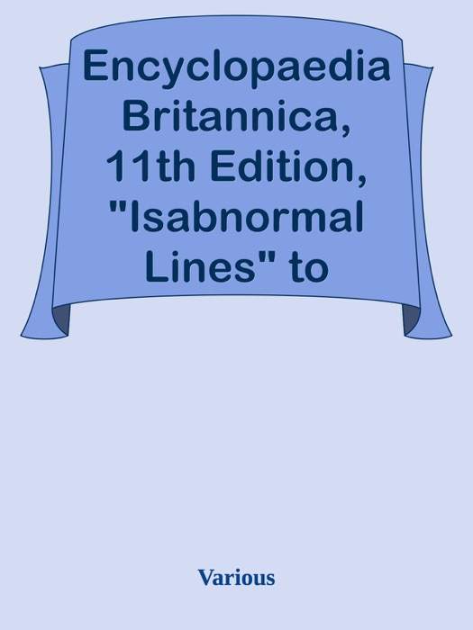 Encyclopaedia Britannica, 11th Edition, 