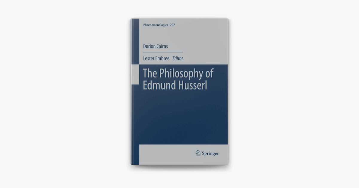 ‎The Philosophy Of Edmund Husserl On Apple Books