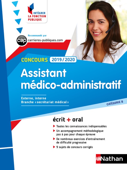 Concours Assistant médico-administratif - Catégorie B - Intégrer la fonction publique - 2019/2020