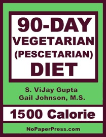 Book's Cover of90-Day Vegetarian Diet - 1500 Calorie