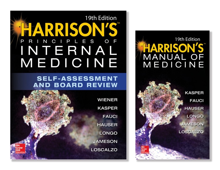 Harrison's Principles of Internal Medicine Self-Assessment and Board Review, 19th Edition and Harrison's Manual of Medicine 19th Edition (EBook) VAL PAK