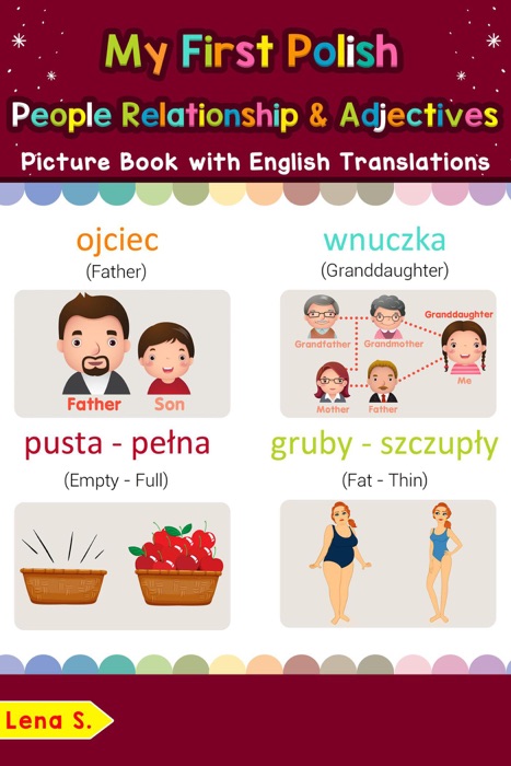 My First Polish People, Relationships & Adjectives Picture Book with English Translations