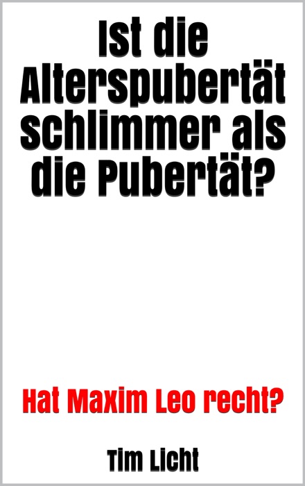 Ist die Alterspubertät schlimmer als die Pubertät?