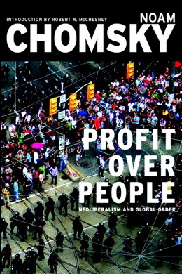 Capa do livro Profit Over People: Neoliberalism and Global Order de Noam Chomsky