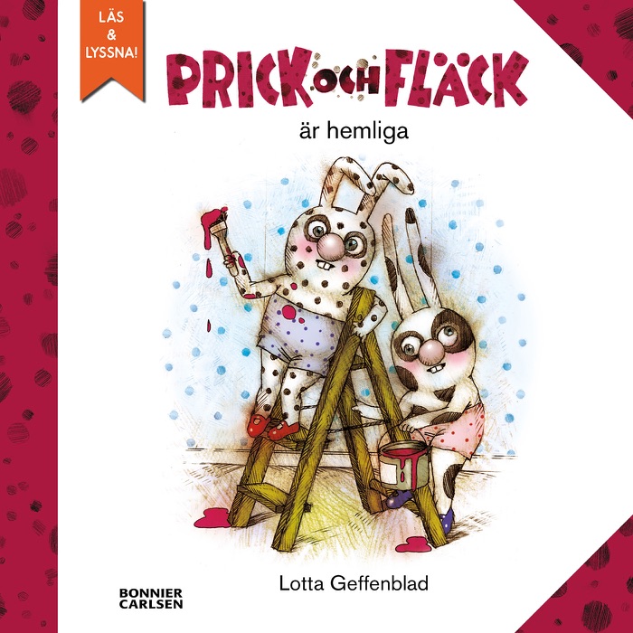 Prick och Fläck är hemliga (e-bok + ljud)