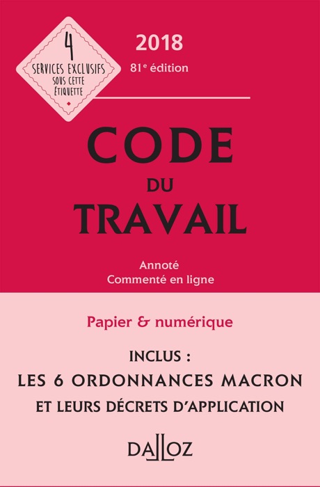 Code du travail 2018, annoté et commenté en ligne