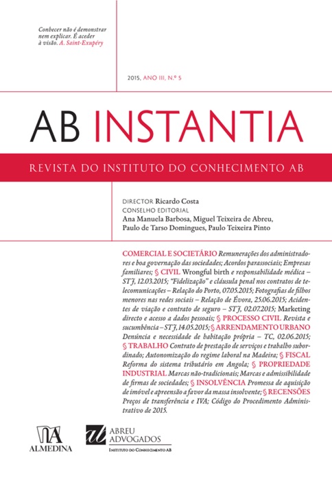 AB Instantia - 2015, Ano III, n.º 5, Anual