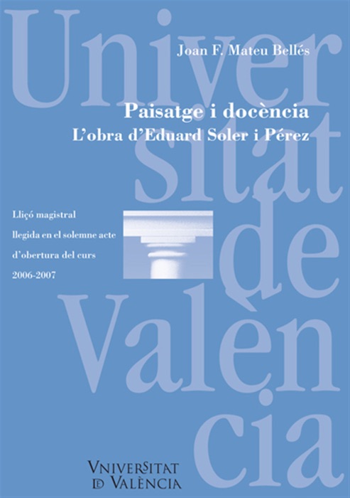 Paisatge i docència. L'obra d'Eduard Soler i Pérez