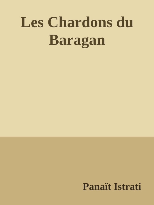 Les Chardons du Baragan