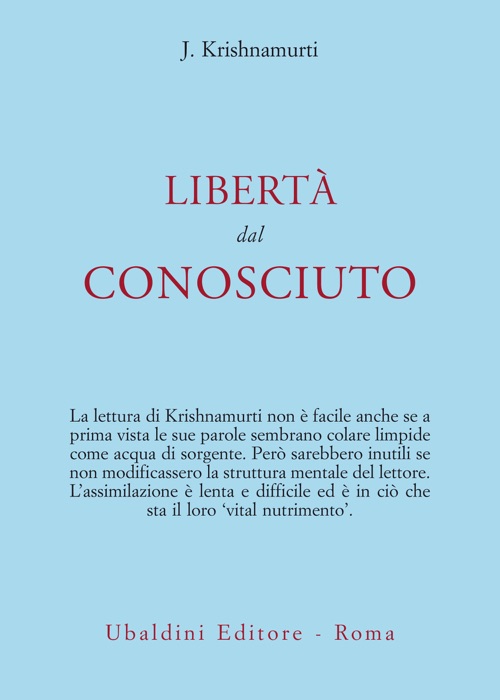 Libertà dal conosciuto