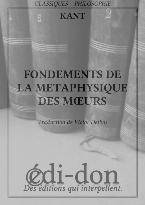 Fondements de la métaphysique des mœurs