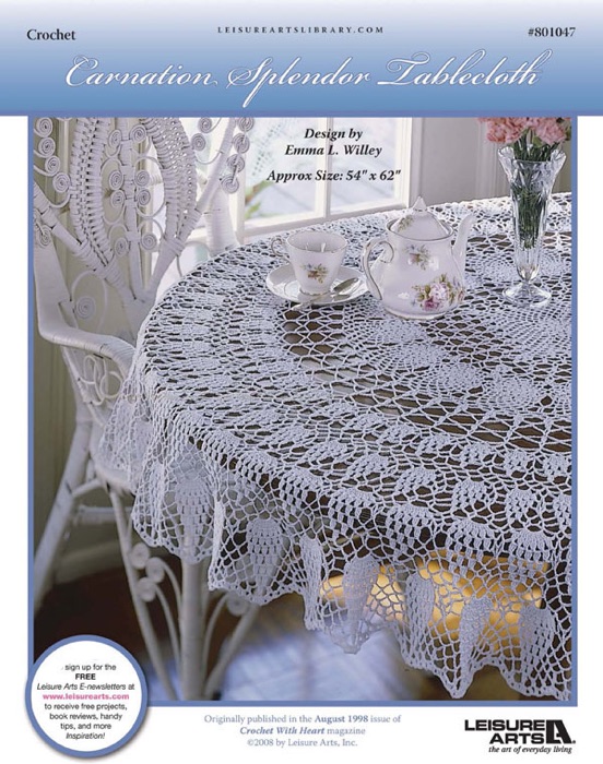 Carnation Splendor Tablecloth