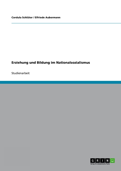 Erziehung und Bildung im Nationalsozialismus