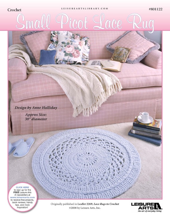Small Picot Lace Rug