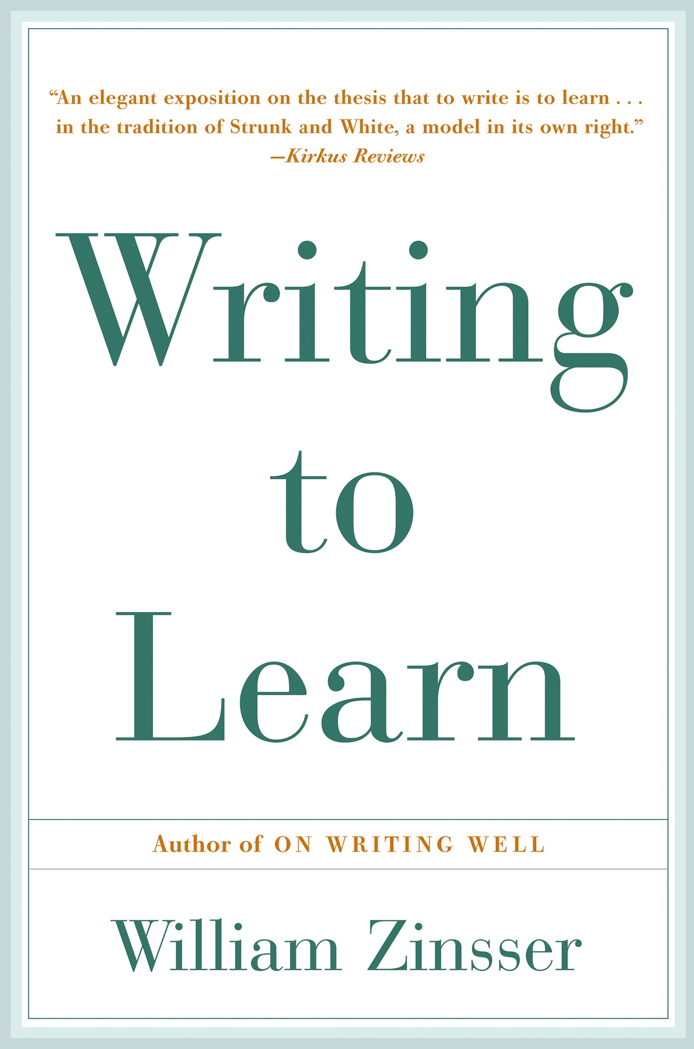 Cover of Writing to Learn